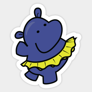 Baby hippo Kawaii Sticker